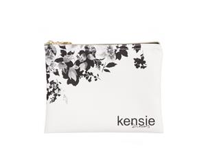 Kensie Womens Canvas Floral Print Cosmetic Bags