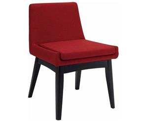 Maya Dining Chair - Espresso + Crimson