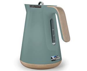 Morphy Richards 100009 Aspect 1.5L Cordless Kettle Scandi Teal/Wood Trims Jug