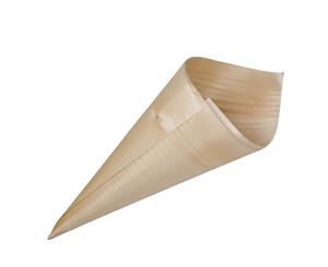 Pack of 50 Chip Cone Bio Wood 240mm