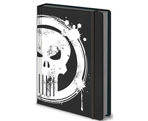 Punisher Notebook Punisher Skull Official Marvel Premium A5 - Black