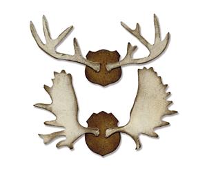 Sizzix Bigz Die By Tim Holtz 5.5&quotX6"-Trophy Antlers