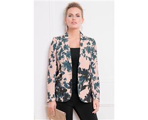 Together Printed Jacket Grey Floral Print