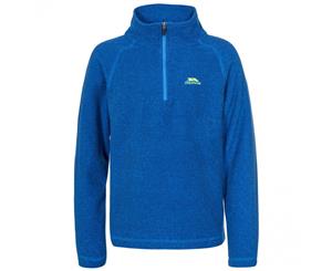 Trespass Boys Keynote AT100 Half Zip Anti Pill Fleece Top - Blue