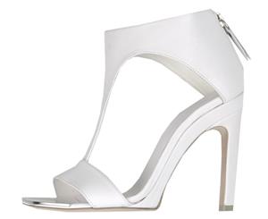 Vic Matie Women's Toe Strap Stiletto Heel Sandal - White