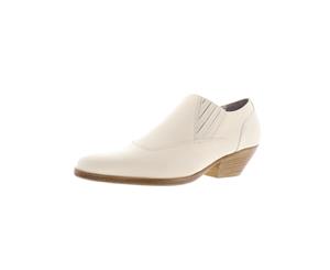 Vince Womens Eagan Leather Stacked Heel Shooties