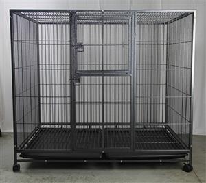 XXL Pet Dog Cat Cage Metal Crate Kennel Portable Puppy Cat Rabbit House