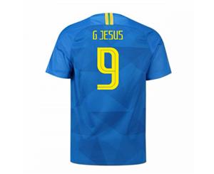 2018-2019 Brazil Away Nike Football Shirt (G Jesus 9)