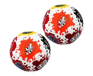 2x Summit A-League All Teams Supporter Neoprene Beach/Soccer/Training Ball Size5