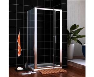 800x900x1900mm Framed Pivot Shower Screen Door Enclosure Cabin