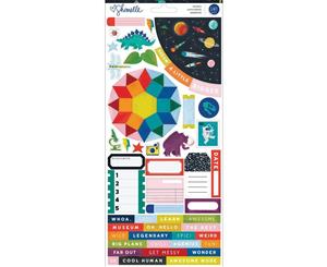 American Crafts - Shimelle Field Trip Cardstock Stickers 6in X12in 140 pack Accents & Phrases