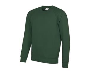 Awdis Academy Mens Crew Neck Raglan Sweatshirt (Green) - RW3916