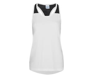 Awdis Just Cool Womens/Ladies Girlie Smooth Workout Sleeveless Vest (Arctic White) - PC2965