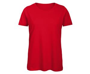 B&C Womens/Ladies Favourite Organic Cotton Crew T-Shirt (Red) - BC3641