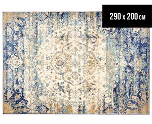 Belle Exquisite 290x200cm Large Rug - Blue