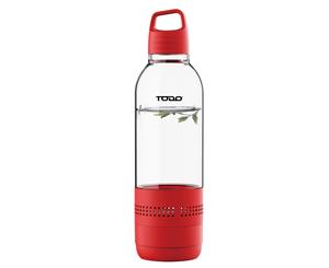 Bluetooth Water Bottle Speaker 400Ml Portable Rechargeable Bottled Speakers - Red