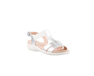 Capture Sienna Sandal Flat White/Silver