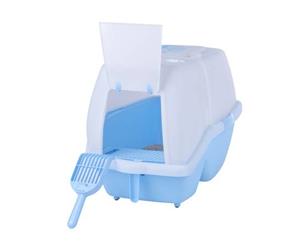 Cat Toilet Pet Potty Trainer with Flap Door - 2 Free Scoops Indcluded