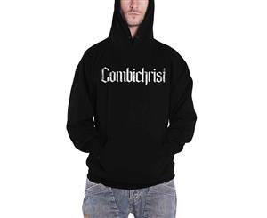 Combichrist Hoodie Skull Band Logo Distressed Official Mens Pullover - Black