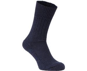 Craghoppers Womens Thick Warm Padded Elasticated Hiker Socks - DarkNavyMarl