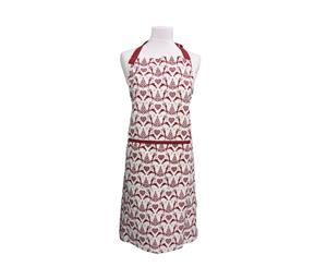 Dexam Yuletide Apron Red on Cream