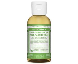 Dr. Bronner's Pure-Castile Liquid Soap Green Tea 59mL