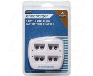 Enecharger 100-240VAC input Smart Charger suits up to 4 x Lithium Ion 9V size batteries