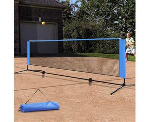 Everfit Portable Sports Net Stand Badminton Volleyball Tennis Soccer 3M 3FT Blue