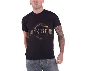 Floyd T Shirt Mens Dark Side Of The Moon Vintage Album Band Logo Official - Black