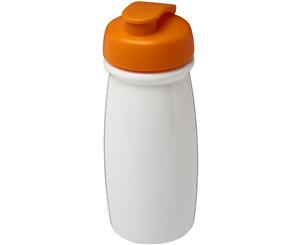 H2o Pulse 600Ml Flip Lid Sport Bottle (White/Orange) - PF2861