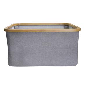 Hills Foldable Bamboo Laundry Basket - Smoke