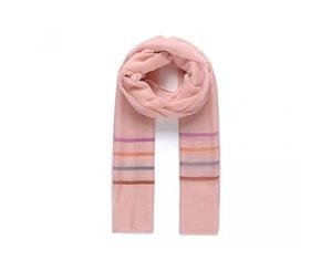 Intrigue Womens/Ladies Classic Stripy Scarf (Pink) - JW334