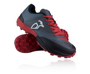 Kookaburra Mens Xenon Hockey Shoes Trainers Sneakers Pitch Field Black Red