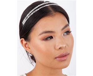 Lovisa Diamante Double Row Zig Zag Headband