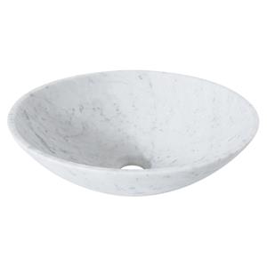 Mondella Signature Round Carrara Marble Basin