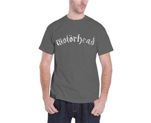 Motorhead T Shirt Classic Distressed Band Logo Official Mens - Grey