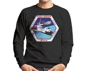 NASA STS 6 Space Shuttle Challenger Mission Patch Men's Sweatshirt - Black