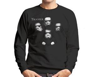 Original Stormtrooper Trooper Rock Album Cover Parody Men's Sweatshirt - Black