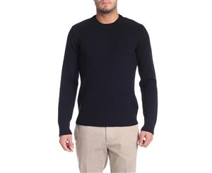 PAOLO PECORA MEN'S BLUE WOOL SWEATER