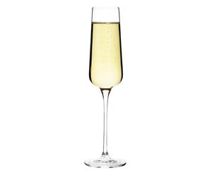 Pack of 6 Olympia Claro One Piece Angular Champagne Flute 260ml