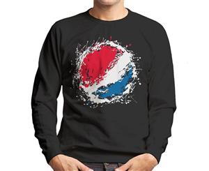 Pepsi Paint Splash Logo Men's Sweatshirt - Black