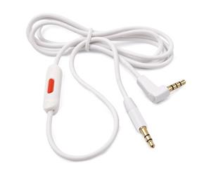 REYTID Replacement White Audio Cable Compatible with Beats Studio 2.0 Headphones with Control Talk Compatible with iPhone/iPad/iPod & Android - White