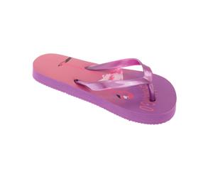 Sandrocks Childrens Girls Flamingo Flip Flops (Purple) - FLIP341