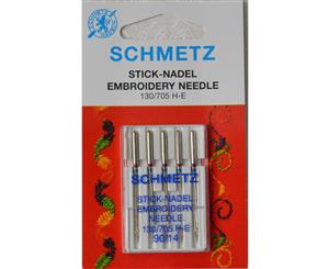 Schmetz Machine Needle EMBROIDERY Size 90 / 14 5 Needles per pack