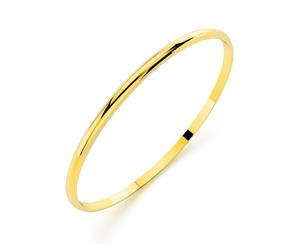 Slim Line Bangle Yellow Gold-Gold