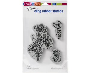 Stampendous Cling Stamp - Enjoy Asters