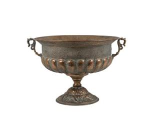 Urquart Metal Copper Black Plant Urn Large