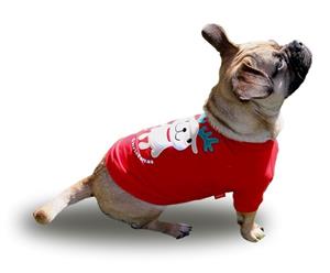 Yappy Christmas Dog T-Shirt with festive Reindeer