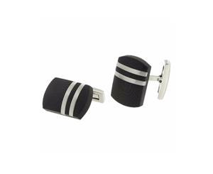 ZOPPINI Black Raw - Carbon Cufflinks