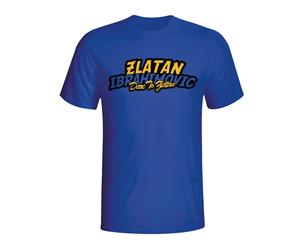 Zlatan Ibrahimovic Comic Book T-shirt (blue)